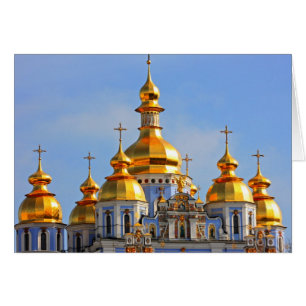 Golden copes of in cathedral in Kiev