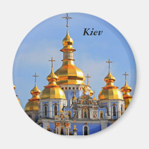 Golden copes of in cathedral in Kiev, Kiev Magnet