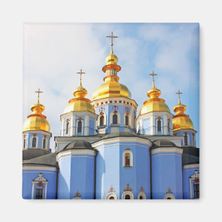 Golden copes of in cathedral in Kiev Magnet