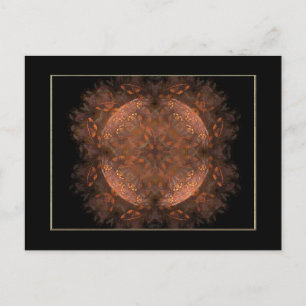 Golden Copper Shimmer Postcard