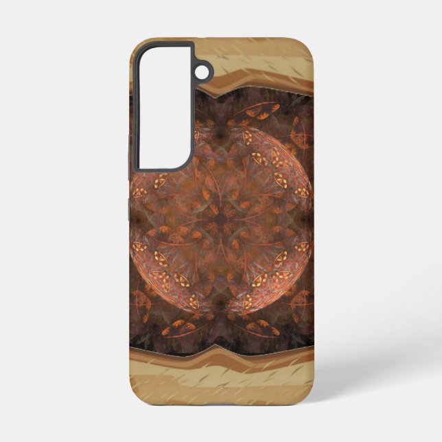 Golden Copper Shimmer Samsung Galaxy S22 Case (Back)