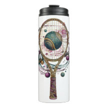 Golden cosmic tennis recket