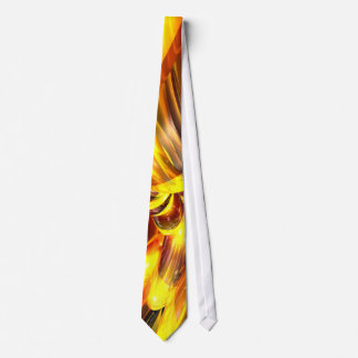Golden Cosmos Abstract Tie