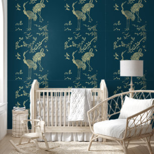 Golden cranes Art, Wallpaper