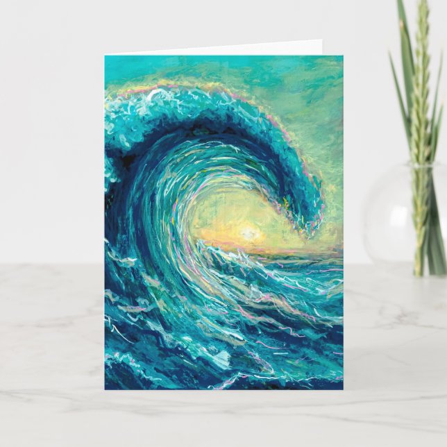 Golden Crest Greeting Card (Front)