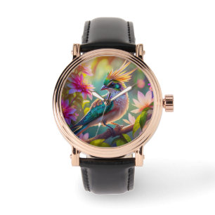 Golden Crested Green Headed Finch Fantasy Bird Watch