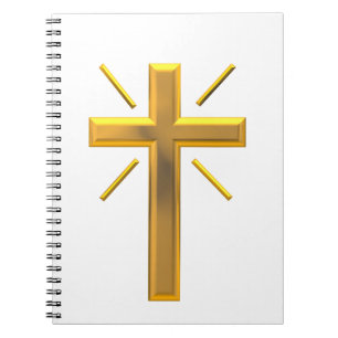 Golden Cross 4 Spiral Notebook