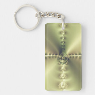 Golden Cross Key Ring