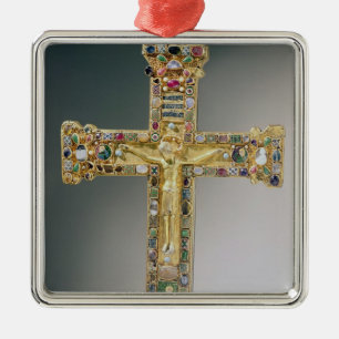 Golden cross of Essen Metal Tree Decoration