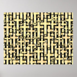 Golden Crosses Poster