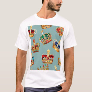 Golden Crown Baroque Fashion Texture T-Shirt