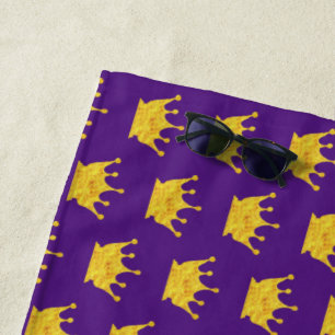 Golden Crown Beach Towel