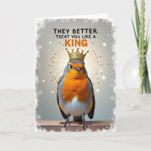 Golden Crown Birthday Card