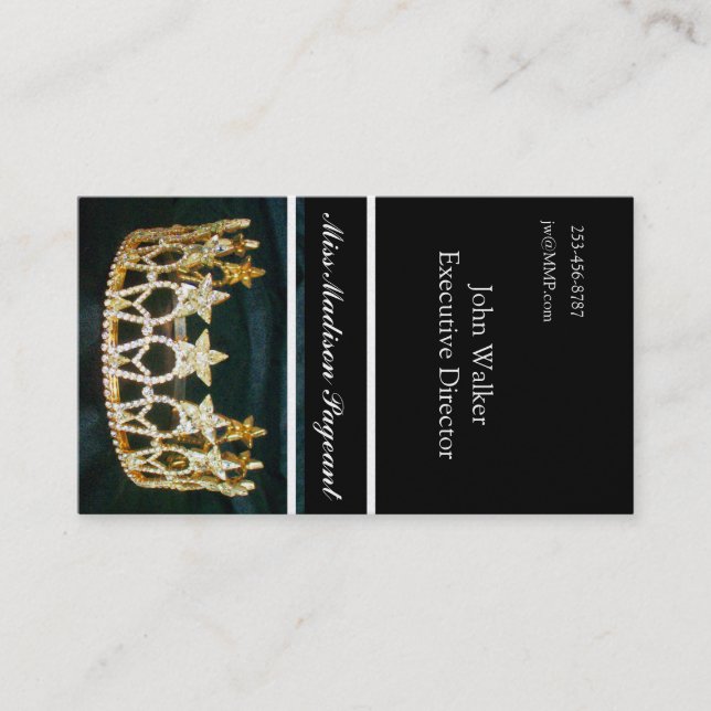 Golden Crown Business or Calling Card (Front)
