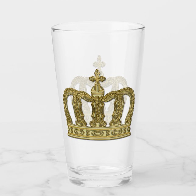 Golden Crown - luxury royal 2 Glass (Front)