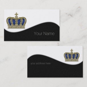 Golden Crown - luxury royal 5 Business Card