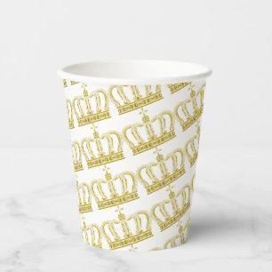 Golden Crown - luxury royal Paper Cups