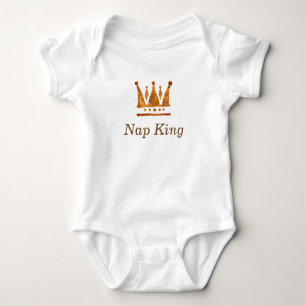 Golden crown, Nap King Baby Jersey Bodysuit