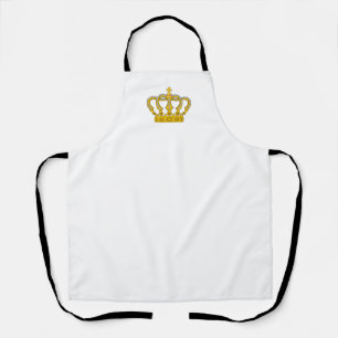 Golden Crown on White Apron