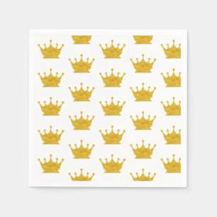 Golden Crown Pattern Napkin