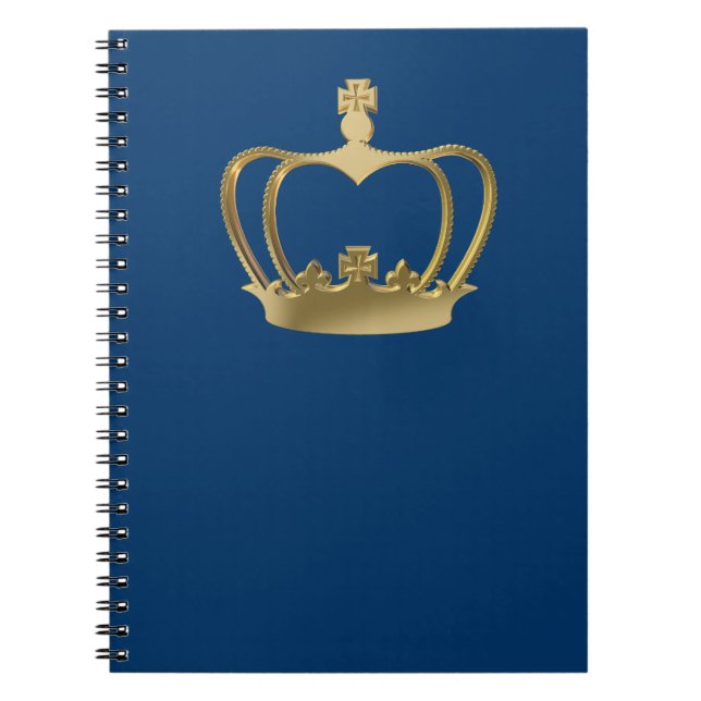 Golden crown spiral notebook (Front)
