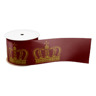 Golden Crown + your ideas Satin Ribbon