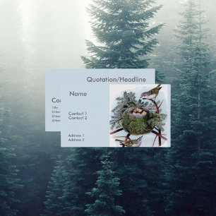 golden crowned kinglets  business card