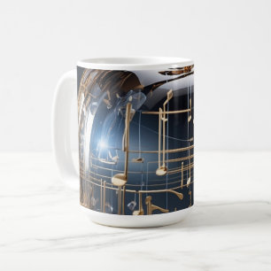 Golden Crystal Apple Mug - Musical Apple Coffee Mu