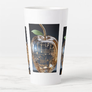 Golden Crystal Apple Mug - Musical Apple Coffee Mu