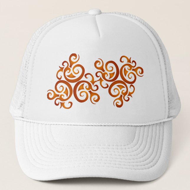 Golden curls trucker hat (Front)