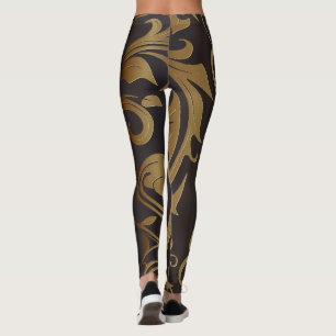 Golden Curtains 3 Leggings