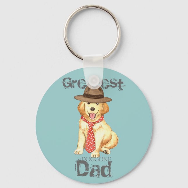 Golden Dad Key Ring (Front)