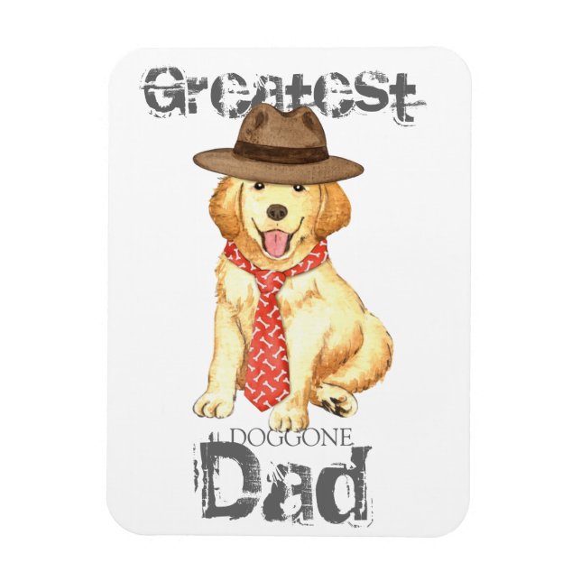 Golden Dad Magnet (Vertical)