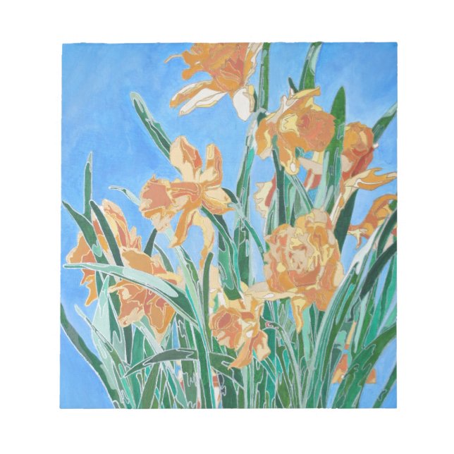 Golden Daffodils Notepad (Front)