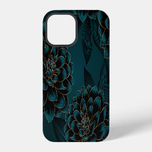 Golden Dahlias: Luxurious Vintage Pattern. iPhone 12 Case