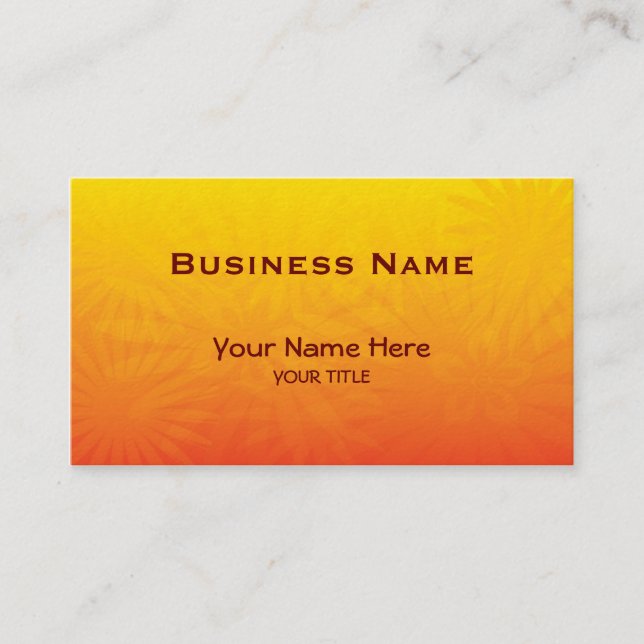 golden daisies2 ~ bc business card (Front)