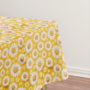 Golden Daisy Garden Tablecloth