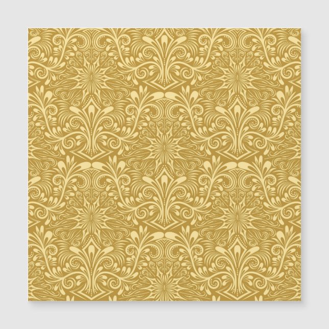 Golden Damask Baroque Floral Pattern (Front)