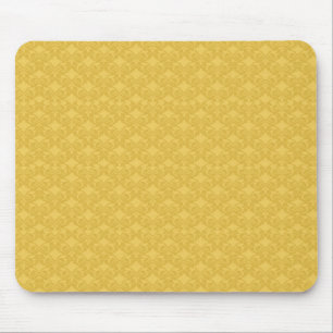 Golden Damask Bows Mouse Pad