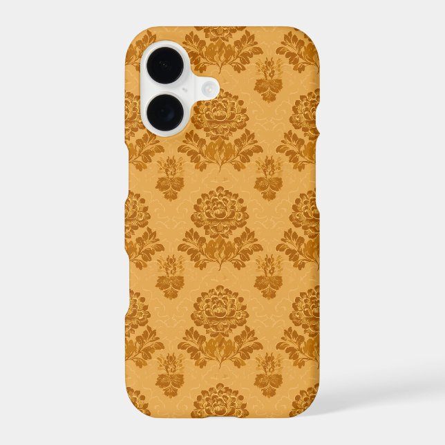 Golden Damask Floral Pattern (Back)