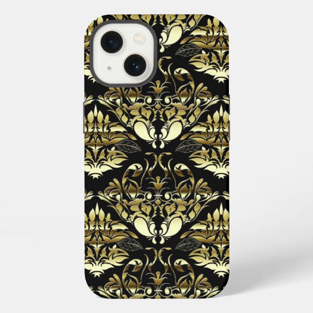 Golden Damask iPhone Case (Back)