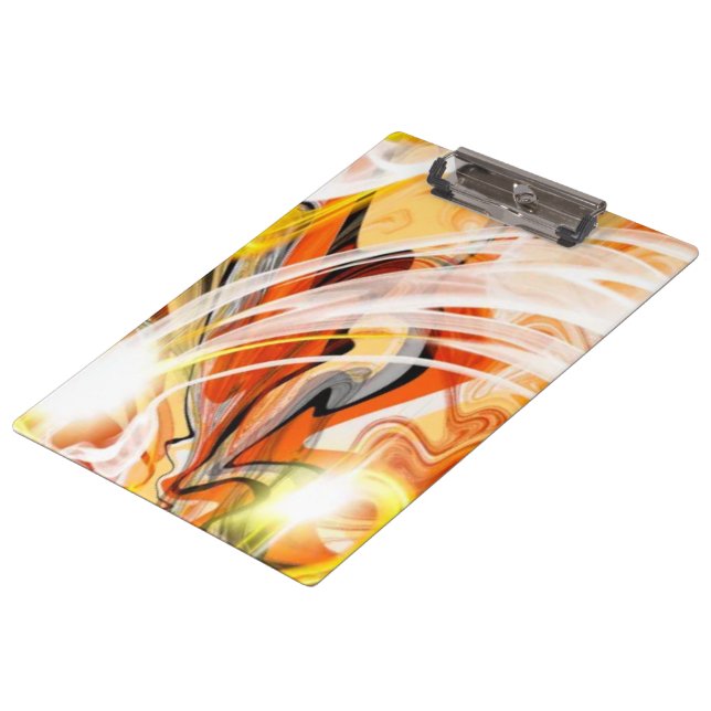 Golden Dark Swirl Clipboard (Angled)