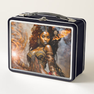 Golden Dawn- African Princess- Metal Lunch Box
