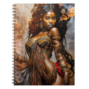 Golden Dawn African Princess- Note Book-(80 Pages Notebook