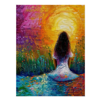 Golden Dawn Embracing Her Soul Poster