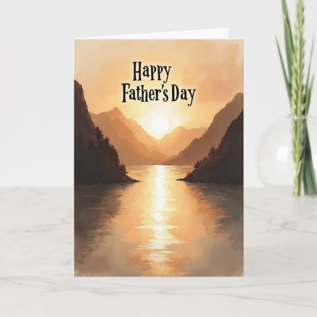 Golden Dawn Fathers Day Card (Front)