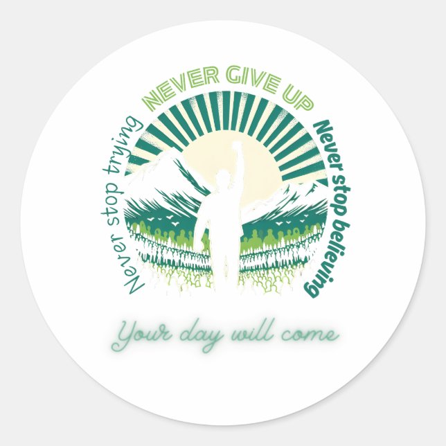 Golden Dawn: Your day will come Classic Round Sticker (Front)