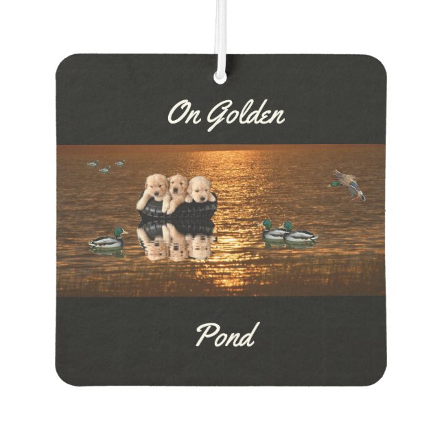 Golden Day Car Air Freshener (Front)