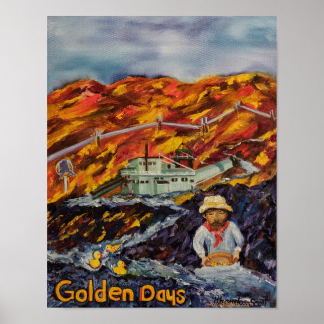 Golden Days, Fairbanks Alaska Poster (Front)