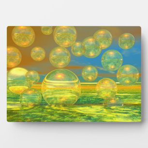Golden Days - Yellow & Azure Tranquillity Plaque